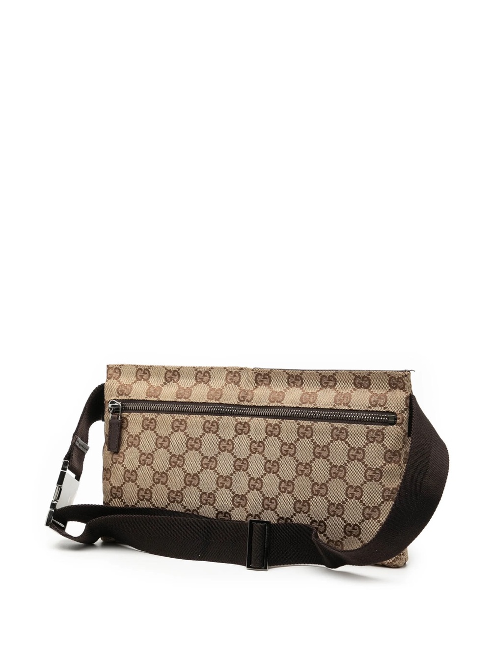 Vintage Gucci Brown & Beige GG Supreme Canvas Belt Bag - Picture 3 of 10